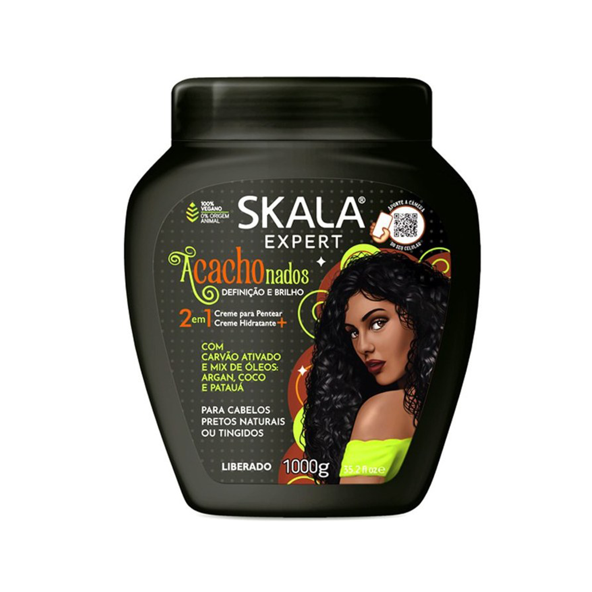 ماسک مو اسکالا مشکی 1000 گرم | ترمیم قوی موهای آسیب‌دیده